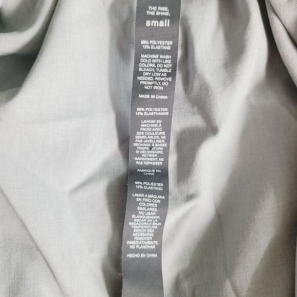 Vuori Outdoor Trainer Shell Jacket S Gray Stretch‎ Lightweight Full-Zip Hooded - Picture 9 of 12